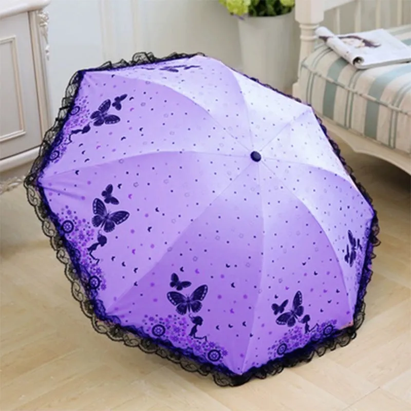 Lace Princess Dual-Use Folding Umbrella