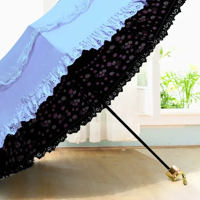 Lace Princess Dual-Use Folding Umbrella