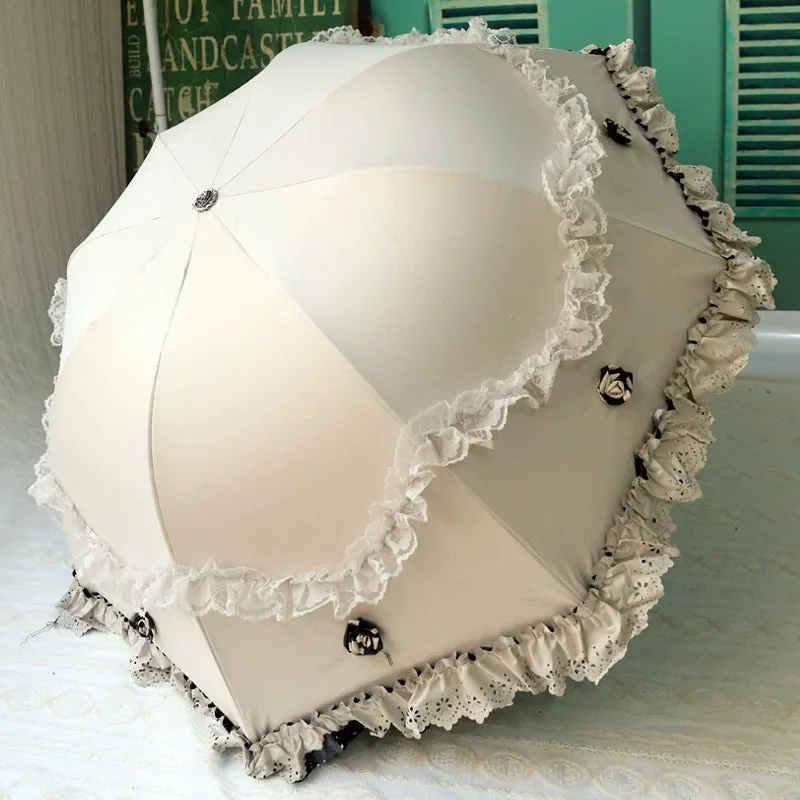 Lace Princess Dual-Use Folding Umbrella
