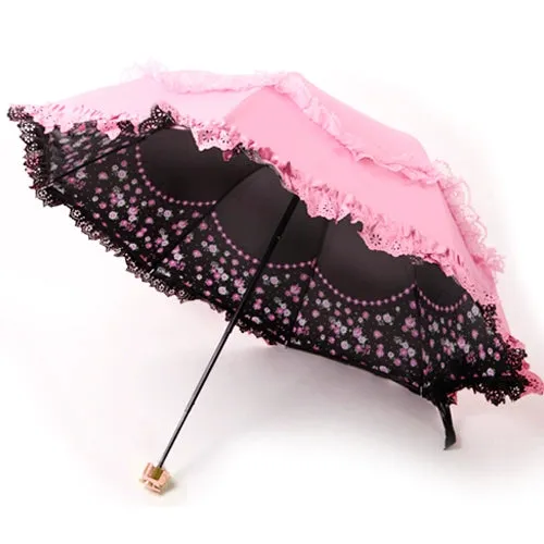 Lace Princess Dual-Use Folding Umbrella