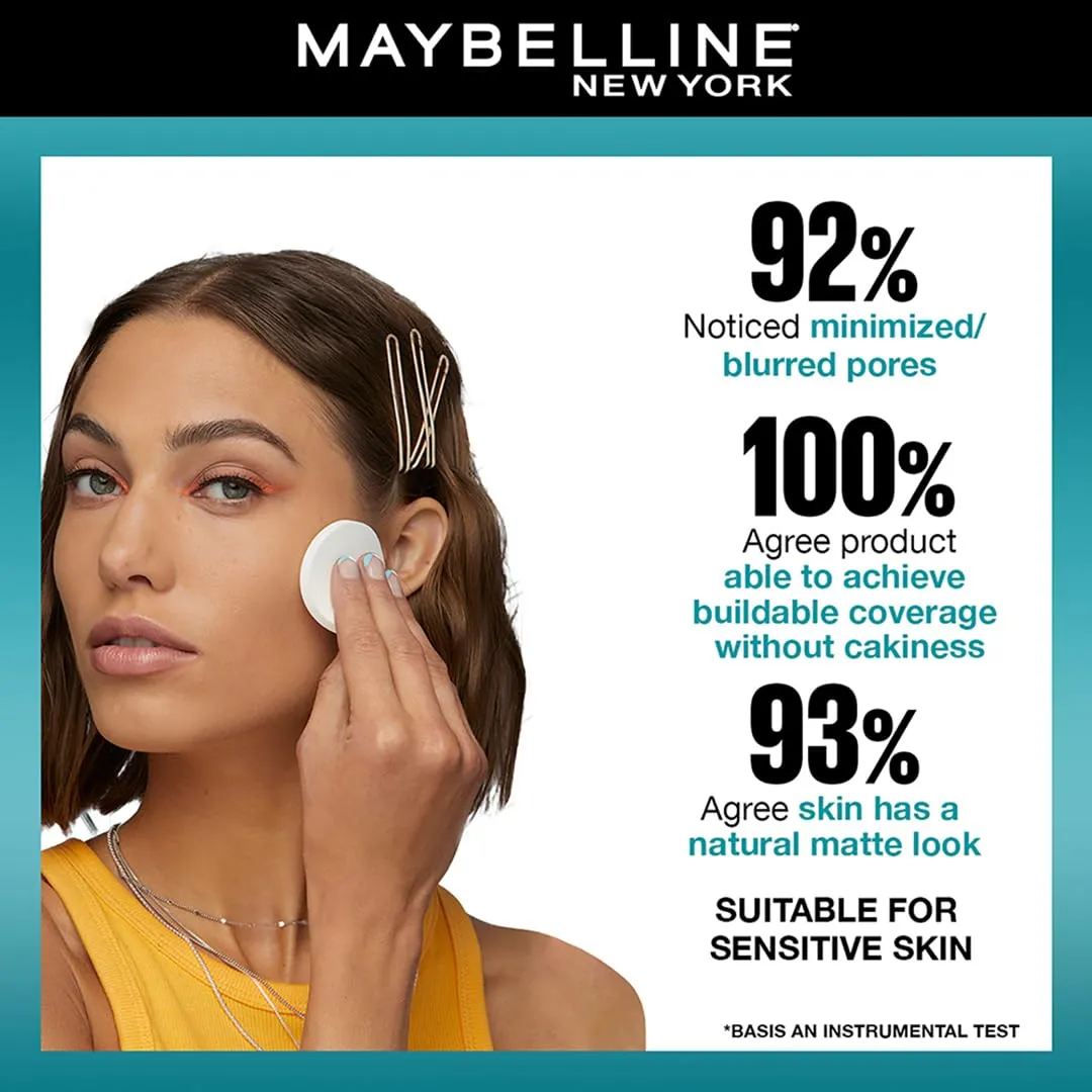 Maybelline New York Compact Powder, With SPF to Protect Skin from Sun, Absorbs Oil, Fit Me, 310 Sun Beige, 6g