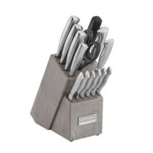 Open Box - Cuisinart Classic 15pc Stainless Steel Knife Block Set