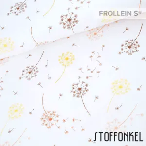 Organic Cotton Jersey - Dandelions - Autumn