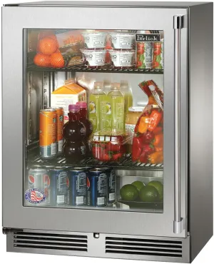Perlick Signature Series Shallow Depth 18" Depth Outdoor Refrigerator With Stain HH24RO-4-3L