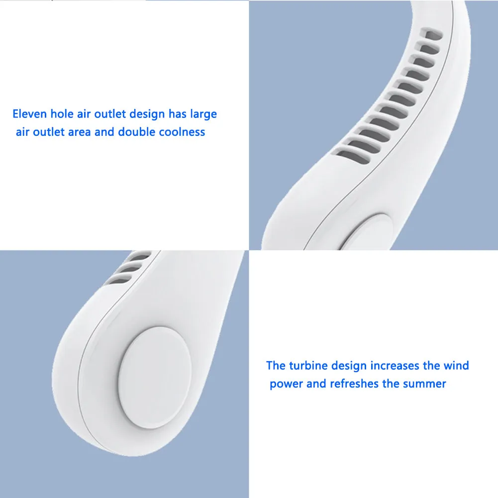 Portable Cooling Neck Fan USB / Rechargeable
