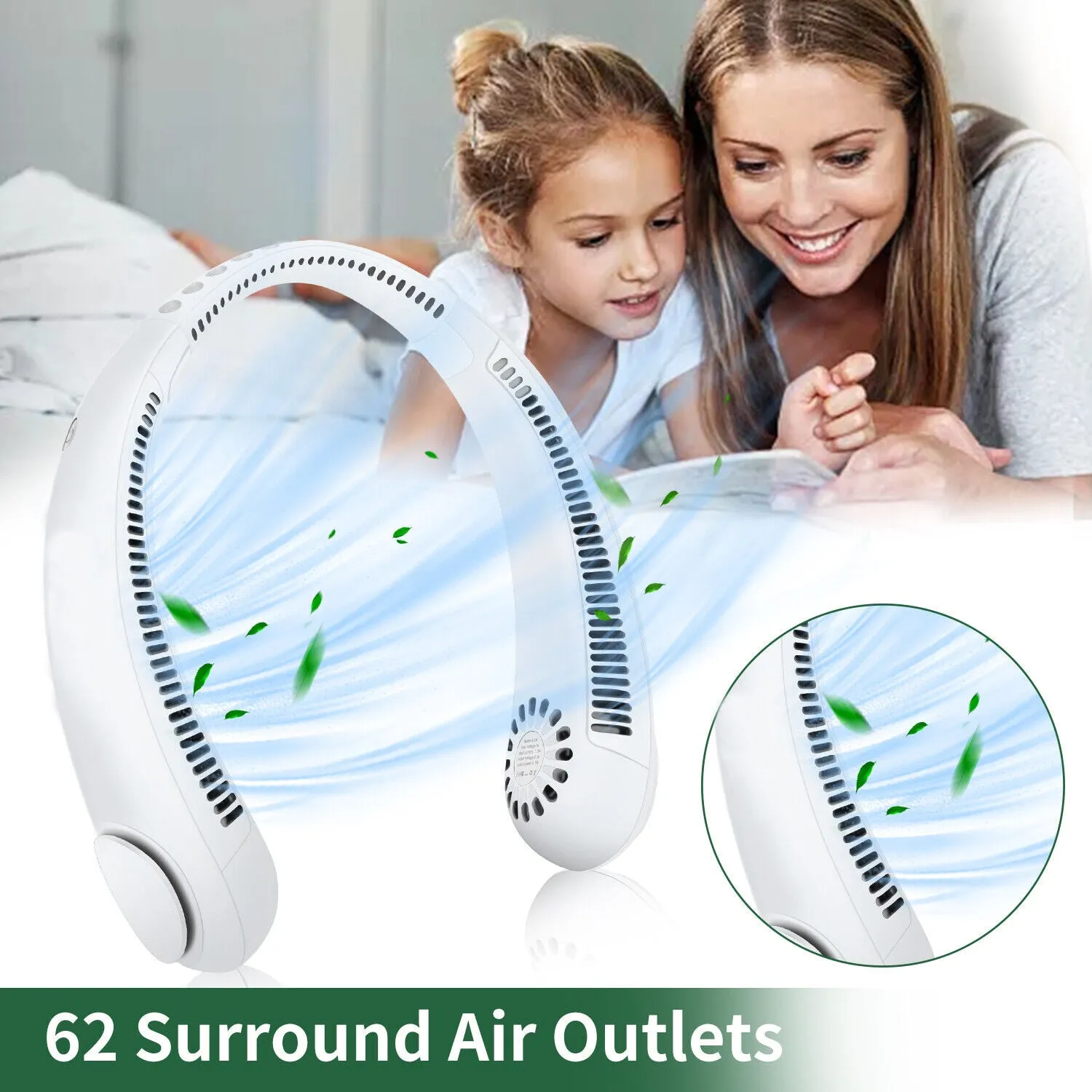 Portable Cooling Neck Fan USB / Rechargeable