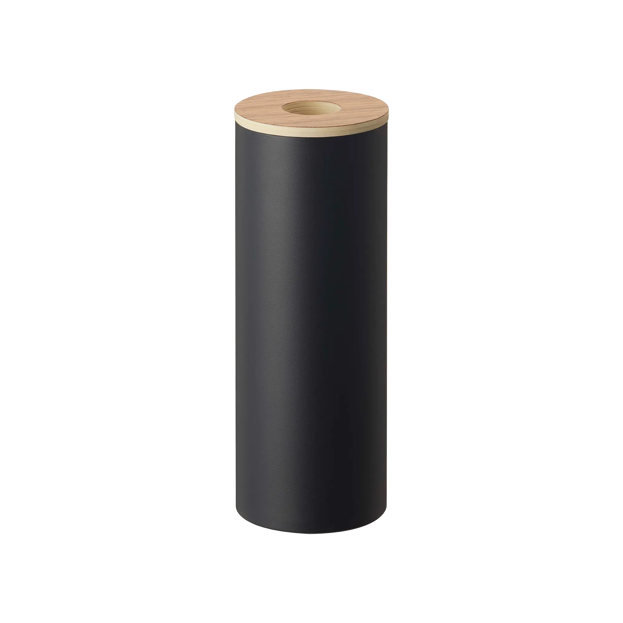 Round Tissue Case - Steel   Wood