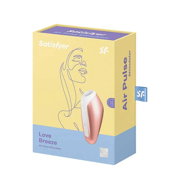 Satisfyer Love Breeze - Touch-Free Clitoral Stimulator with Vibration  - Copper