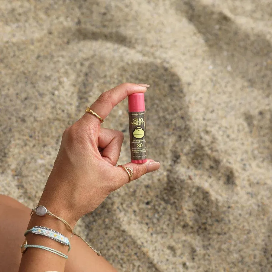 Sun Bum Original SPF30 Sunscreen Lip Balm Sun Protection Pomegranate