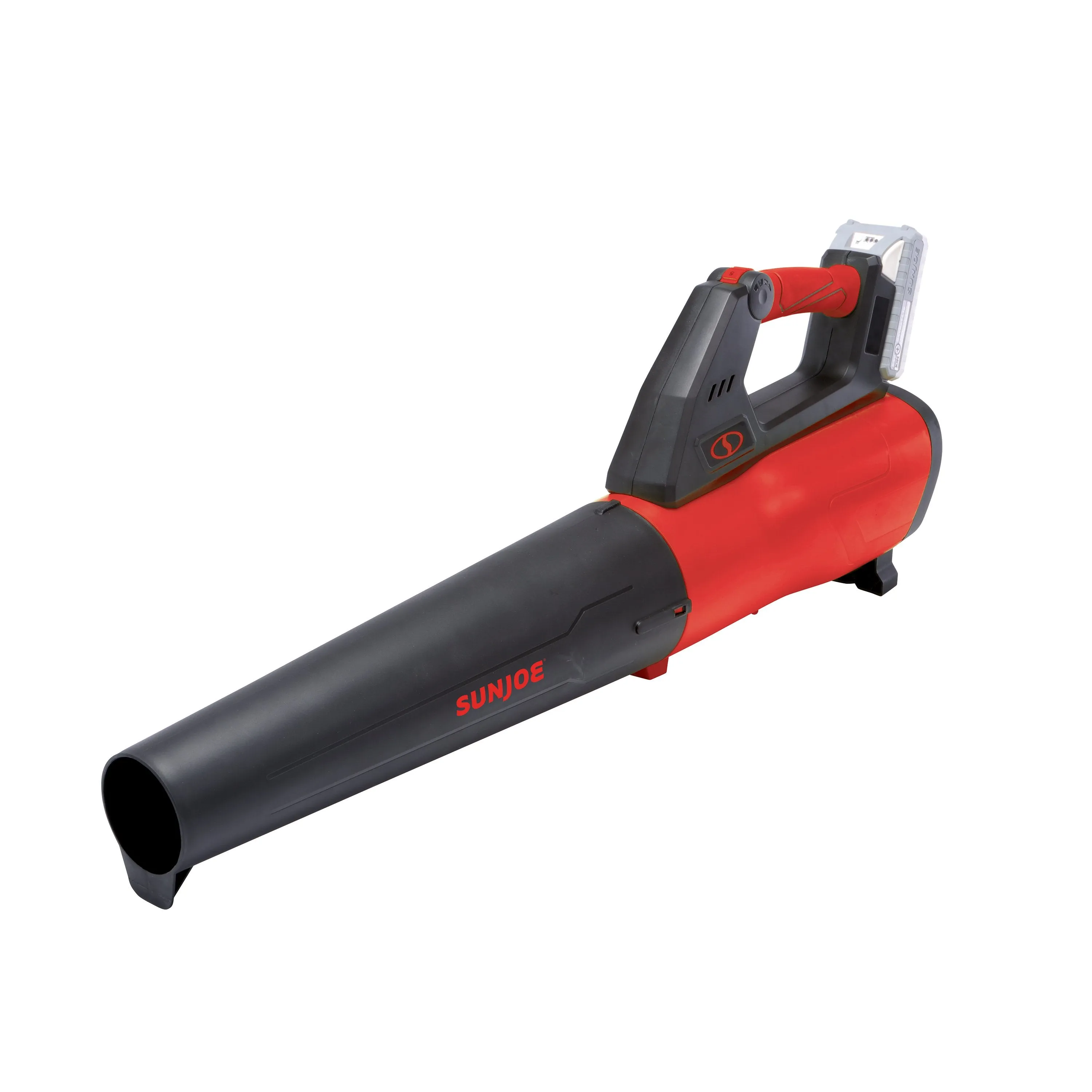 Sun Joe 24V-JB-LTE-RED Turbine Cordless Jet Blower | 24-Volt | 385 CFM Max | 2.0-Ah (Red)