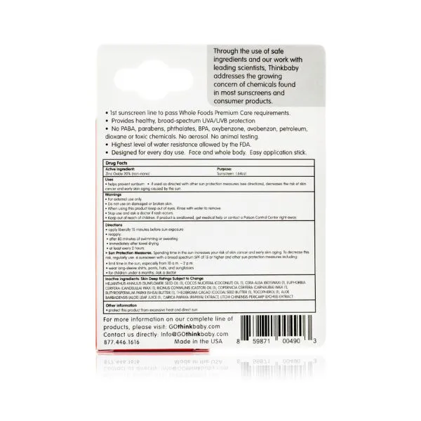 THINKBABY - Sunscreen Stick SPF 30 