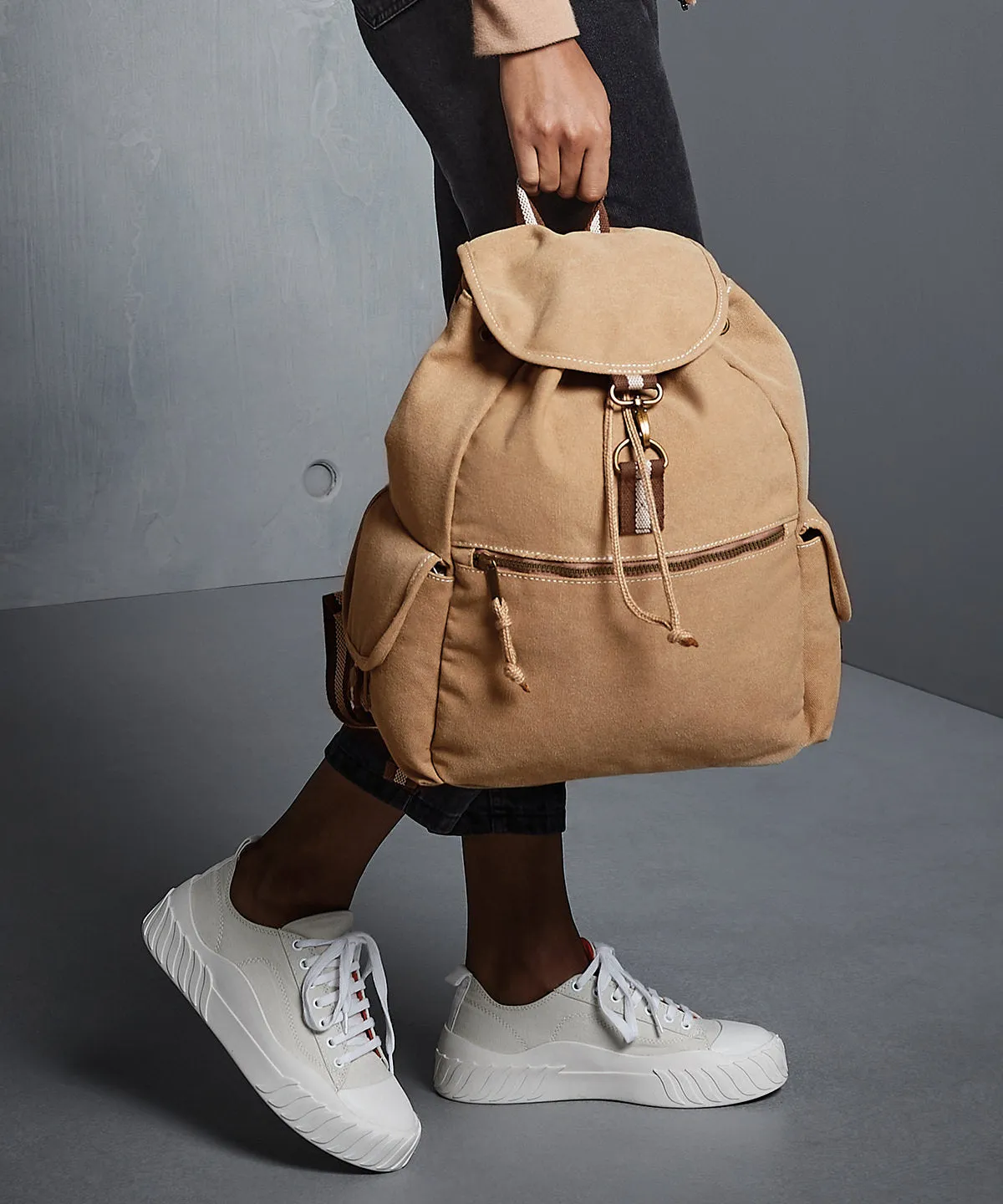 Vintage canvas backpack | Vintage Oxford Navy