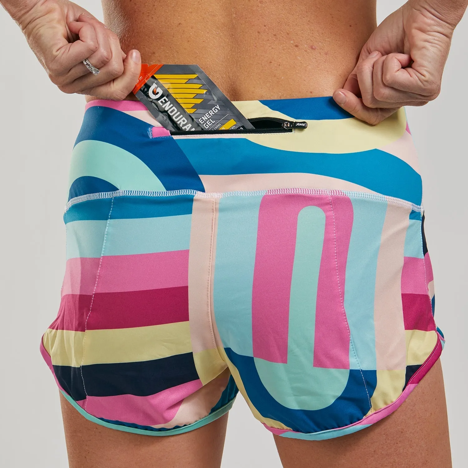 Womens LTD Run 3 Inch Classic Short - Riviera