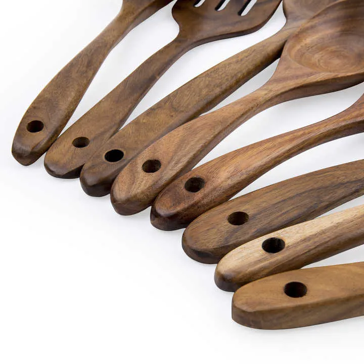 Wooden Spoons for Cooking Teak-ملاعق خشبية للطهي