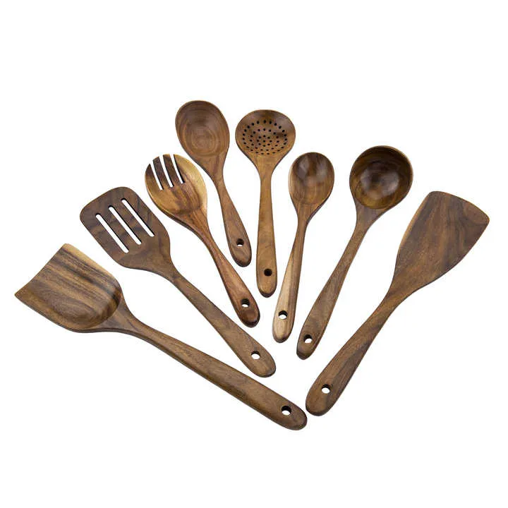 Wooden Spoons for Cooking Teak-ملاعق خشبية للطهي